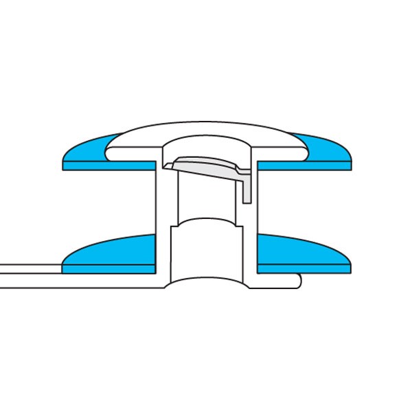 Large Flange (Esophageal & Tracheal) - cutaway